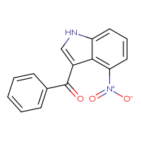 Chemical structure of 3-benzoyl-4-nitro-1H-indole - CSSB00020649509