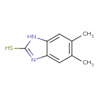 Chemical structure of 5,6-dimethyl-1H-1,3-benzodiazole-2-thiol - CSSB00011204550