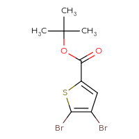 Chemical structure of tert-butyl 4,5-dibromothiophene-2-carboxylate - CSSB00012706358