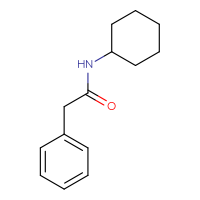Chemical structure of N-cyclohexyl-2-phenylacetamide - CSSB00005462122