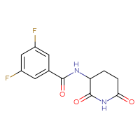 Chemical structure of N-(2,6-dioxopiperidin-3-yl)-3,5-difluorobenzamide - CSSB00054239921