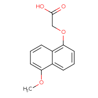 Chemical structure of 2-[(5-methoxynaphthalen-1-yl)oxy]acetic acid - CSSB00133220509