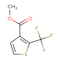 Chemical structure of methyl 2-(trifluoromethyl)thiophene-3-carboxylate - CSSB00011005575