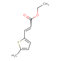 Chemical structure of ethyl 3-(5-methylthiophen-2-yl)prop-2-enoate - CSSB00011212670