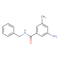 Chemical structure of 3-amino-N-benzyl-5-methylbenzamide - CSSB00013322045