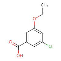 Chemical structure of 3-chloro-5-ethoxybenzoic acid - CSSB00160568281
