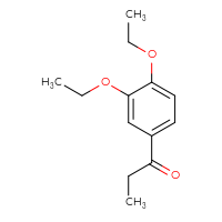 Chemical structure of 1-(3,4-diethoxyphenyl)propan-1-one - CSSB00000745784