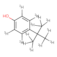 Chemical structure of 4-[2-(²H₃)methyl(1,1,1,3,3,3-²H₆)propan-2-yl](²H₄)phenol - CSSB02515434927
