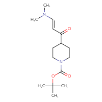 Chemical structure of tert-butyl 4-[(2E)-3-(dimethylamino)prop-2-enoyl]piperidine-1-carboxylate - CSSB00020596302
