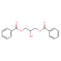 Chemical structure of 3-(benzoyloxy)-2-hydroxypropyl benzoate - CSSB00161148971