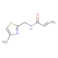 Chemical structure of N-[(4-methyl-1,3-thiazol-2-yl)methyl]prop-2-enamide - CSSB00011401627