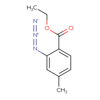 Chemical structure of ethyl 2-azido-4-methylbenzoate - CSSB03554933686