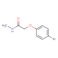 Chemical structure of 2-(4-bromophenoxy)-N-methylacetamide - CSSB00000150405