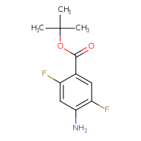 Chemical structure of tert-butyl 4-amino-2,5-difluorobenzoate - CSSB00116221600