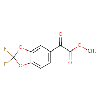 Chemical structure of methyl 2-(2,2-difluoro-2H-1,3-benzodioxol-5-yl)-2-oxoacetate - CSSB00024608672