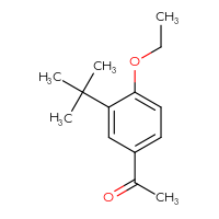 Chemical structure of 1-(3-tert-butyl-4-ethoxyphenyl)ethan-1-one - CSSB00010322845