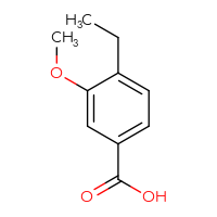 Chemical structure of 4-ethyl-3-methoxybenzoic acid - CSSB00000094085