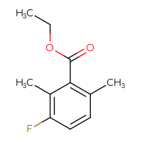 Chemical structure of ethyl 3-fluoro-2,6-dimethylbenzoate - CSSB00015745349