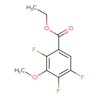 Chemical structure of ethyl 2,4,5-trifluoro-3-methoxybenzoate - CSSB00000038491