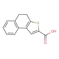Chemical structure of 4H,5H-naphtho[2,1-b]thiophene-2-carboxylic acid - CSSB21291565777