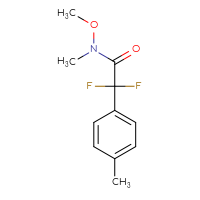 Chemical structure of 2,2-difluoro-N-methoxy-N-methyl-2-(4-methylphenyl)acetamide - CSSB01993732843