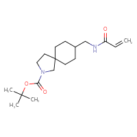 Chemical structure of tert-butyl 8-[(prop-2-enamido)methyl]-2-azaspiro[4.5]decane-2-carboxylate - CSSB06367597655
