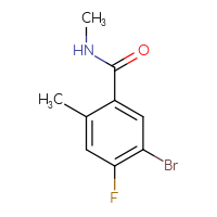 Chemical structure of 5-bromo-4-fluoro-N,2-dimethylbenzamide - CSSB00107972056