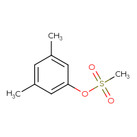 Chemical structure of 3,5-dimethylphenyl methanesulfonate - CSSB00016055142