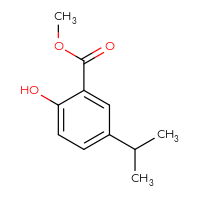 Chemical structure of methyl 2-hydroxy-5-(propan-2-yl)benzoate - CSSB00000057769