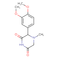 Chemical structure of 3-(3,4-dimethoxyphenyl)-4-methylpiperazine-2,6-dione - CSSB00029856998