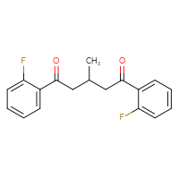 Chemical structure of 1,5-bis(2-fluorophenyl)-3-methylpentane-1,5-dione - CSSB00025782259