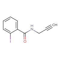 Chemical structure of 2-iodo-N-(prop-2-yn-1-yl)benzamide - CSSB00000175932
