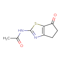 Chemical structure of N-{6-oxo-4H,5H,6H-cyclopenta[d][1,3]thiazol-2-yl}acetamide - CSSB00010510085