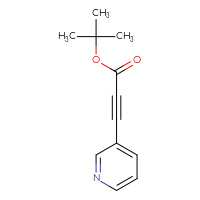 Chemical structure of tert-butyl 3-(pyridin-3-yl)prop-2-ynoate - CSSB00020639506