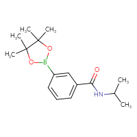 Chemical structure of N-(propan-2-yl)-3-(4,4,5,5-tetramethyl-1,3,2-dioxaborolan-2-yl)benzamide - CSSB00010712820