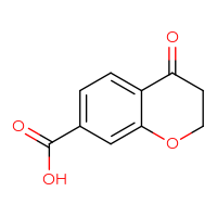 Chemical structure of 4-oxo-3,4-dihydro-2H-1-benzopyran-7-carboxylic acid - CSSB00000110339
