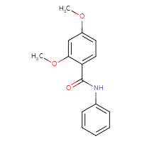 Chemical structure of 2,4-dimethoxy-N-phenylbenzamide - CSSB00027771837