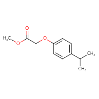 Chemical structure of methyl 2-[4-(propan-2-yl)phenoxy]acetate - CSSB00000173923