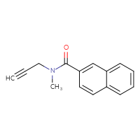 Chemical structure of N-methyl-N-(prop-2-yn-1-yl)naphthalene-2-carboxamide - CSSB00004088412