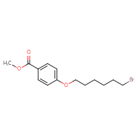 Chemical structure of methyl 4-[(6-bromohexyl)oxy]benzoate - CSSB02502098426