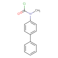 Chemical structure of N-{[1,1'-biphenyl]-4-yl}-N-methylcarbamoyl chloride - CSSB00134336728