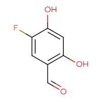Chemical structure of 5-fluoro-2,4-dihydroxybenzaldehyde - CSSB00010631731