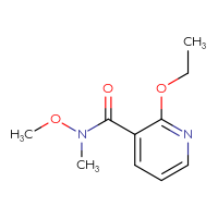 Chemical structure of 2-ethoxy-N-methoxy-N-methylpyridine-3-carboxamide - CSSB00000006896