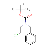 Chemical structure of tert-butyl N-benzyl-N-(2-chloroethyl)carbamate - CSSB00012971249
