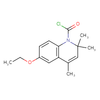 Chemical structure of 6-ethoxy-2,2,4-trimethyl-1,2-dihydroquinoline-1-carbonyl chloride - CSSB21224764867