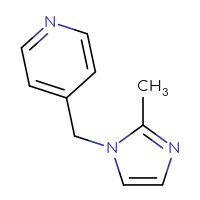 Chemical structure of 4-[(2-methyl-1H-imidazol-1-yl)methyl]pyridine - CSSB00011927295