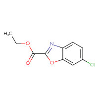 Chemical structure of ethyl 6-chloro-1,3-benzoxazole-2-carboxylate - CSSB00010246051