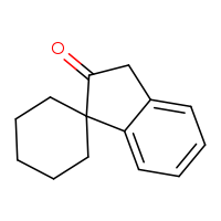 Chemical structure of 2',3'-dihydrospiro[cyclohexane-1,1'-inden]-2'-one - CSSB06440464825