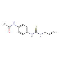 Chemical structure of N-(4-{[(prop-2-en-1-yl)carbamothioyl]amino}phenyl)acetamide - CSSB00028040759