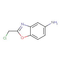 Chemical structure of 2-(chloromethyl)-1,3-benzoxazol-5-amine - CSSB00009845656